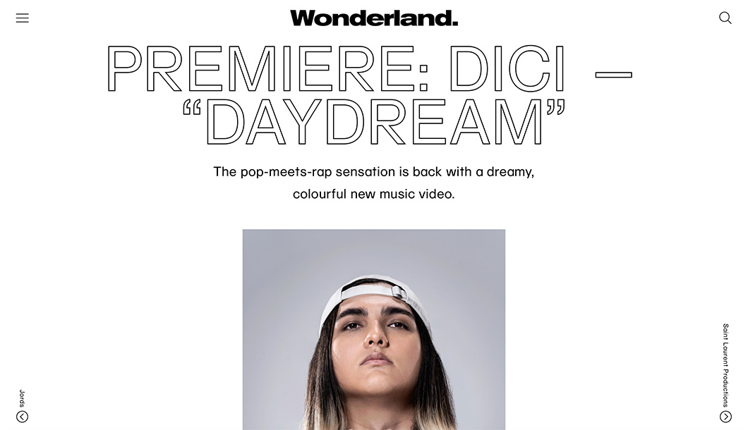 PREMIERE: DICI — DAYDREAM